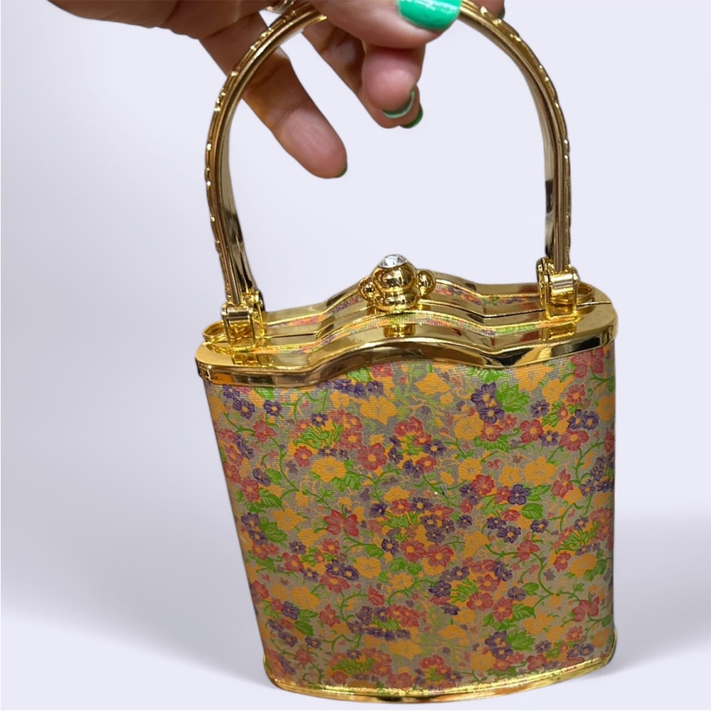Floral Gold Women's Handbag